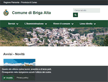 Tablet Screenshot of comune.brigaalta.cn.it